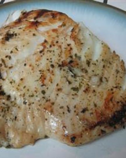 Рецепт стейка из рыбы на гриле