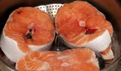 стейк из семги на пару