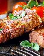 Стейк из свинины на гриле