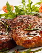 Стейк из свинины на косточке