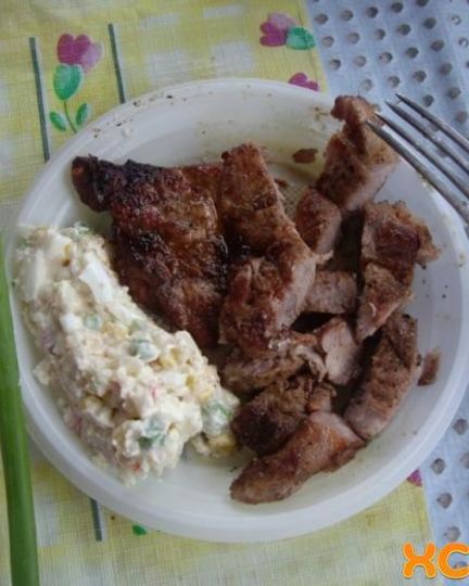 Рецепт стейка на мангале