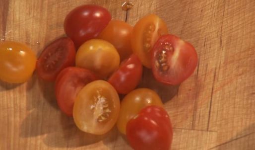 стейк с крабовым мясом и чесночным пюре