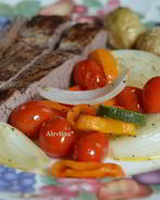 Стейк с томатной сальсой