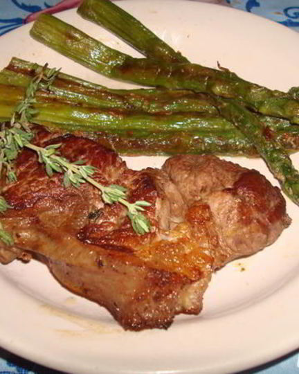 Рецепт стейка со спаржей