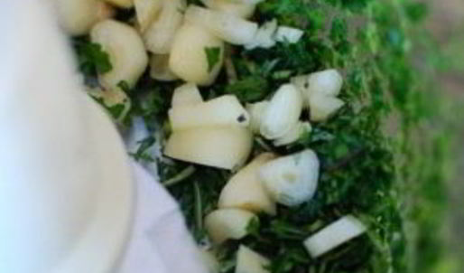 стейки в зеленом маринаде