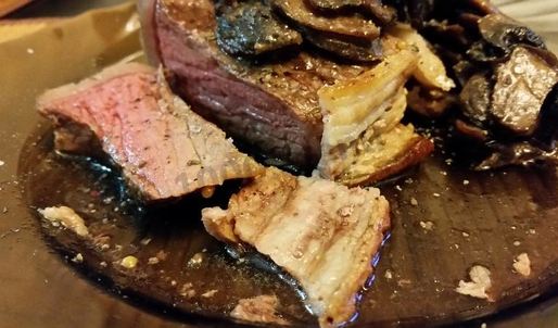 вкуснейший стейк из говядины на электрогриле