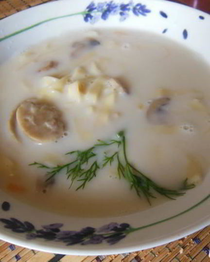 Рецепт сырная лапша с шампиньонами