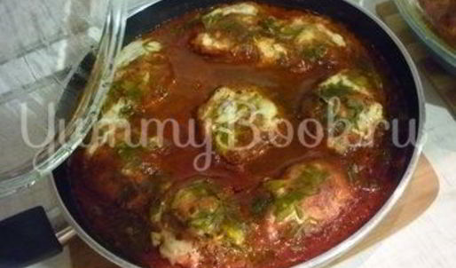 чесночные тефтели с морковью в остром соусе