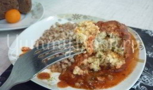 чесночные тефтели с морковью в остром соусе