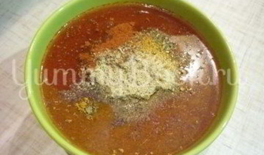 чесночные тефтели с морковью в остром соусе