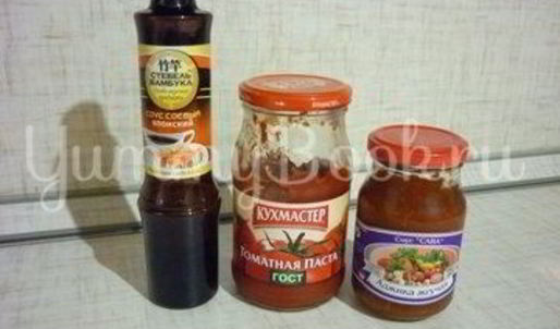 чесночные тефтели с морковью в остром соусе