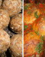 Грибные тефтели с гречкой