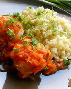 Куриные тефтели с булгуром в томатном соусе