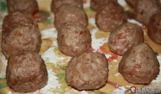 мясные тефтели с фарфалле
