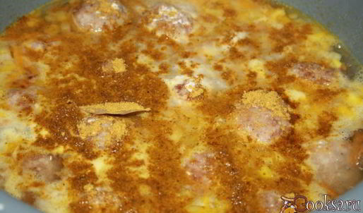 мясные тефтели с фарфалле