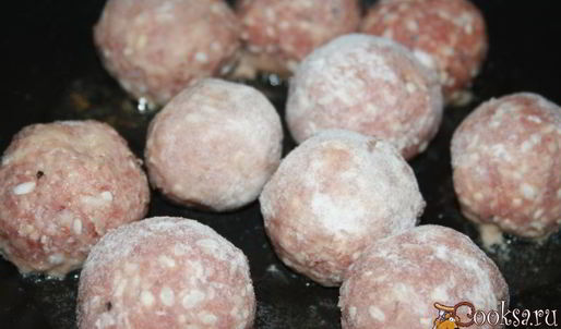 мясные тефтели с фарфалле