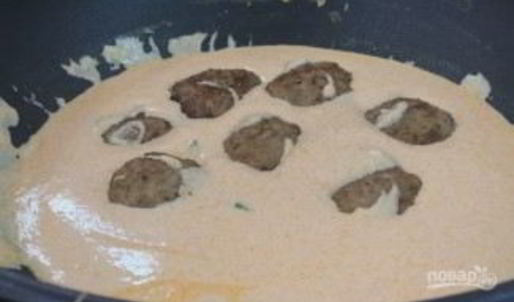 очень нежные тефтели в томатно-сметанном соусе