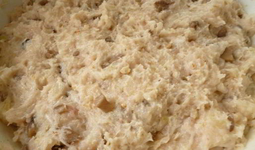 рыбно-грибные тефтельки, запеченные с овощами