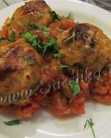 Рецепт рыбных тефтелей в красном соусе