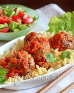 Тефтели из говяжьего фарша с подливкой