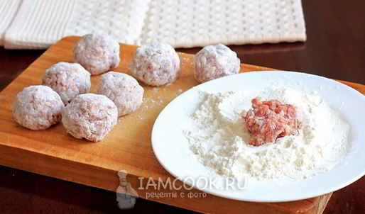 тефтели из говяжьего фарша с подливкой