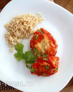 Тефтели из индейки с рисом
