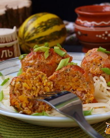 Рецепт тефтелей из индюшиного фарша с тыквой