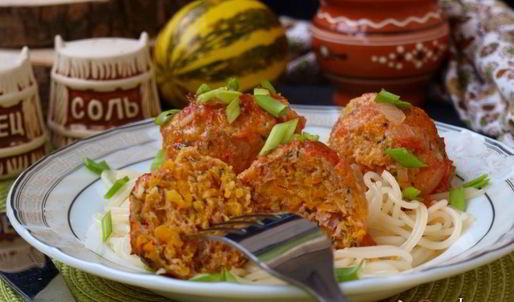 тефтели из индюшиного фарша с тыквой