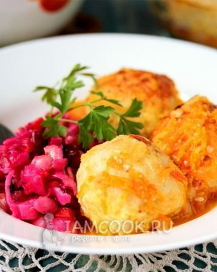 Рецепт тефтелей из куриного фарша с рисом в духовке