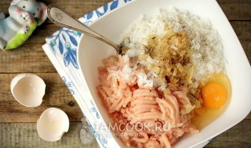 тефтели из куриного фарша с рисом в духовке