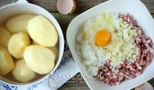 тефтели из свинины с картошкой