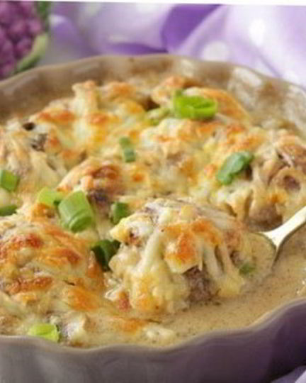 Рецепт тефтелей под грибным соусом