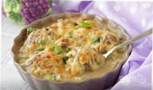 тефтели под грибным соусом