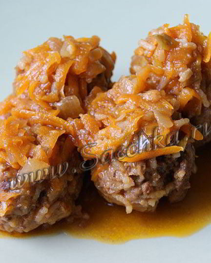 Рецепт тефтелей с рисом