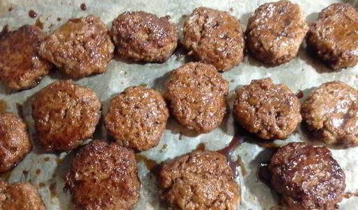 тефтели с яблоком в медовой глазури с рисом