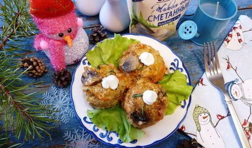 тефтели слободские в грибной подливе