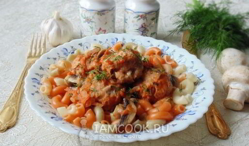 тефтели в грибном соусе