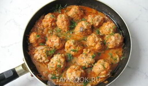 тефтели в грибном соусе