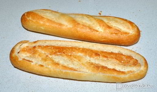 тефтели, запеченные в багете