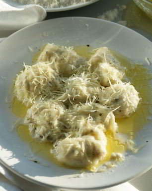 Творожные ньокки с базиликом