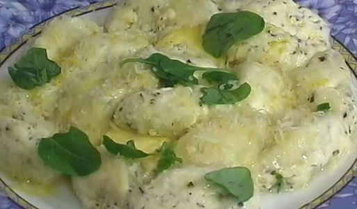 творожные ньокки с базиликом