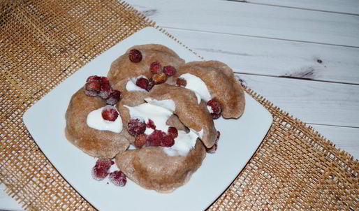 диетические вареники с ягодами