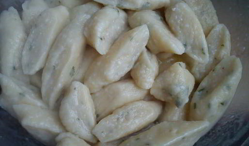 ленивые вареники с грибами