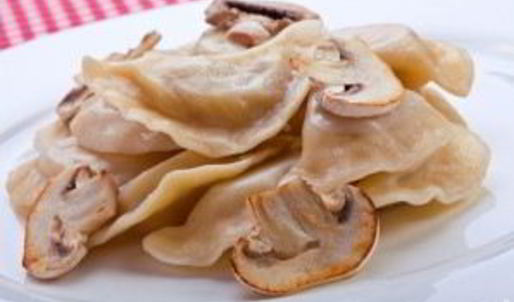 постные вареники с грибами