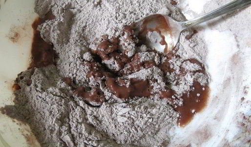 шоколадные вареники с ягодами