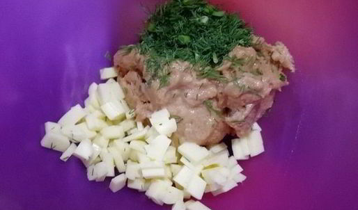 цельнозерновые вареники с тунцом и моцареллой