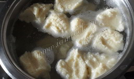 творожные ленивые вареники с манкой