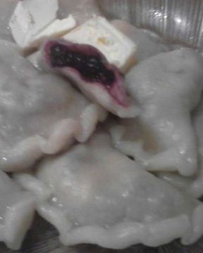 Вареники с черникой