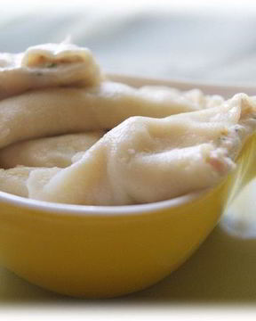 Вареники с форелью и рикоттой