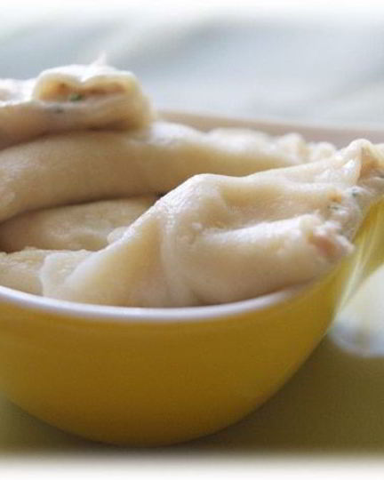 Рецепт вареников с форелью и рикоттой